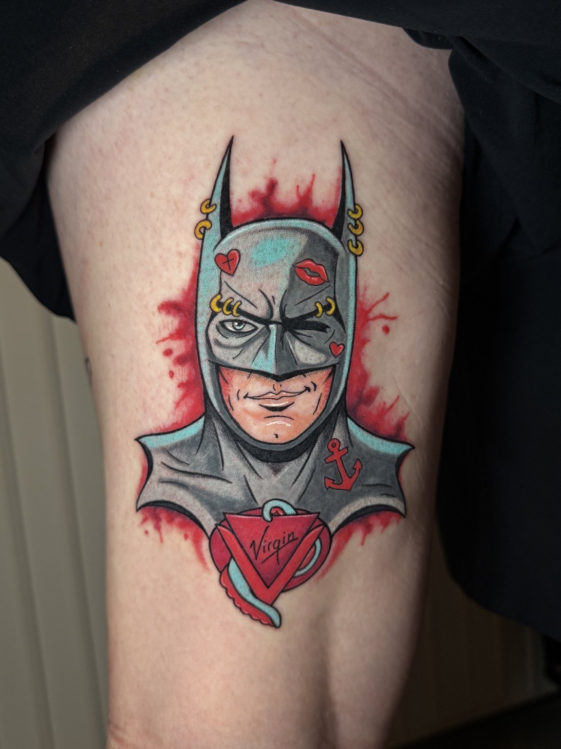 Mark’s finished Batman tattoo