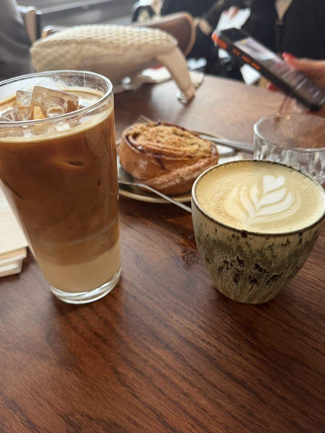 Coffee and a pastry in Reykjavík